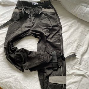 I. AM. GIA. Wide leg pant with a buckle bottom